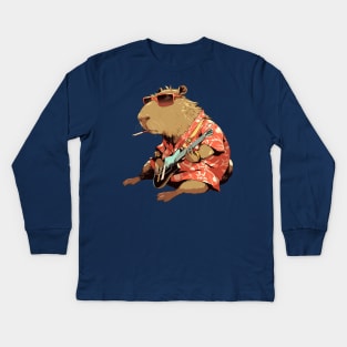 capybara Kids Long Sleeve T-Shirt